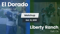 Matchup: El Dorado vs. Liberty Ranch  2018