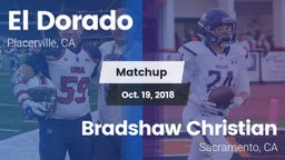 Matchup: El Dorado vs. Bradshaw Christian  2018