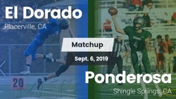 Matchup: El Dorado vs. Ponderosa  2019