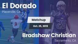 Matchup: El Dorado vs. Bradshaw Christian  2019