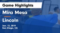 Mira Mesa  vs Lincoln  Game Highlights - Jan. 12, 2019