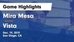 Mira Mesa  vs Vista  Game Highlights - Dec. 19, 2019