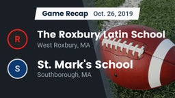 Recap: The Roxbury Latin School vs. St. Mark's School 2019