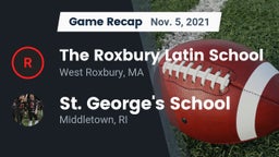 Recap: The Roxbury Latin School vs. St. George's School 2021