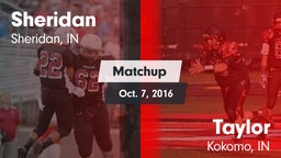 Matchup: Sheridan vs. Taylor  2016