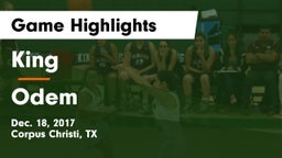 King  vs Odem  Game Highlights - Dec. 18, 2017