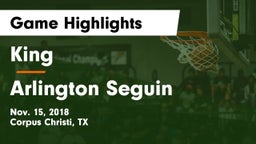 King  vs Arlington Seguin Game Highlights - Nov. 15, 2018