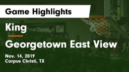 King  vs Georgetown East View Game Highlights - Nov. 14, 2019