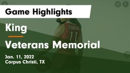 King  vs Veterans Memorial  Game Highlights - Jan. 11, 2022