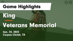 King  vs Veterans Memorial  Game Highlights - Jan. 24, 2023