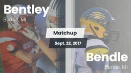 Matchup: Bentley  vs. Bendle  2016