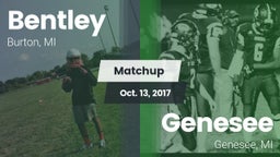Matchup: Bentley  vs. Genesee  2016