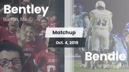 Matchup: Bentley  vs. Bendle  2019