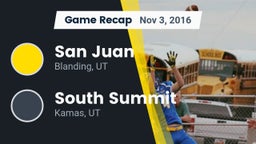 Recap: San Juan  vs. South Summit  2016