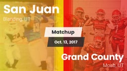 Matchup: San Juan vs. Grand County  2017
