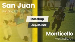 Matchup: San Juan vs. Monticello  2018