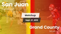 Matchup: San Juan vs. Grand County  2019