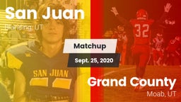 Matchup: San Juan vs. Grand County  2020