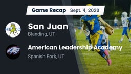 Recap: San Juan  vs. American Leadership Academy  2020