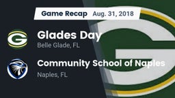 Recap: Glades Day  vs. Community School of Naples 2018