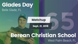 Matchup: Glades Day vs. Berean Christian School 2018