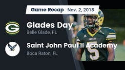 Recap: Glades Day  vs. Saint John Paul II Academy 2018