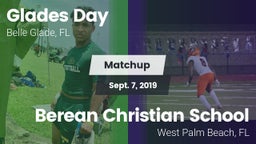 Matchup: Glades Day vs. Berean Christian School 2019