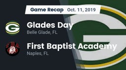 Recap: Glades Day  vs. First Baptist Academy  2019