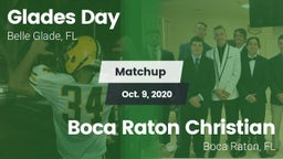 Matchup: Glades Day vs. Boca Raton Christian  2020