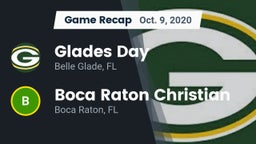 Recap: Glades Day  vs. Boca Raton Christian  2020