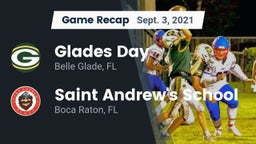 Recap: Glades Day  vs. Saint Andrew's School 2021