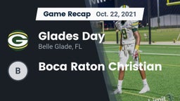 Recap: Glades Day  vs. Boca Raton Christian 2021