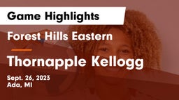 Forest Hills Eastern  vs Thornapple Kellogg  Game Highlights - Sept. 26, 2023