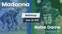 Matchup: Madonna vs. Notre Dame  2018