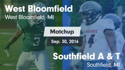 Matchup: West Bloomfield vs. Southfield A & T 2016