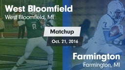 Matchup: West Bloomfield vs. Farmington  2016