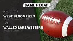 Recap: West Bloomfield  vs. Walled Lake Western  2016