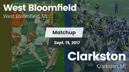 Matchup: West Bloomfield vs. Clarkston  2017