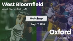 Matchup: West Bloomfield vs. Oxford  2018