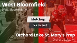 Matchup: West Bloomfield vs. Orchard Lake St. Mary's Prep 2018
