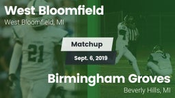Matchup: West Bloomfield vs. Birmingham Groves  2019