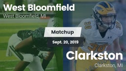 Matchup: West Bloomfield vs. Clarkston  2019