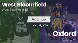 Matchup: West Bloomfield vs. Oxford  2019