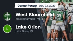 Recap: West Bloomfield  vs. Lake Orion  2020