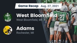 Recap: West Bloomfield  vs. Adams  2021