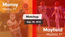 Matchup: Murray vs. Mayfield  2016