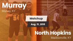 Matchup: Murray vs. North Hopkins  2018