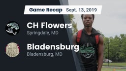 Recap: CH Flowers  vs. Bladensburg  2019