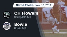 Recap: CH Flowers  vs. Bowie  2019