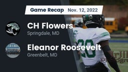 Recap: CH Flowers  vs. Eleanor Roosevelt  2022